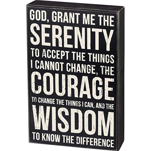 Primitives by Kathy Classic Box Sign Serenity Prayer 8 x 12-Inches Primitives by Kathy Classic Box Sign Serenity Prayer 8 x 12-Inches